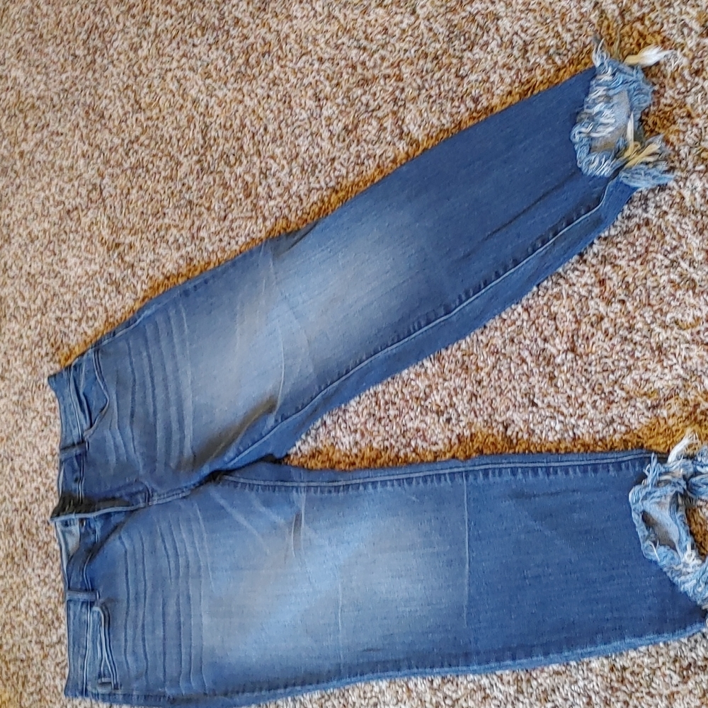 Ms. Cello skinny frayed hem